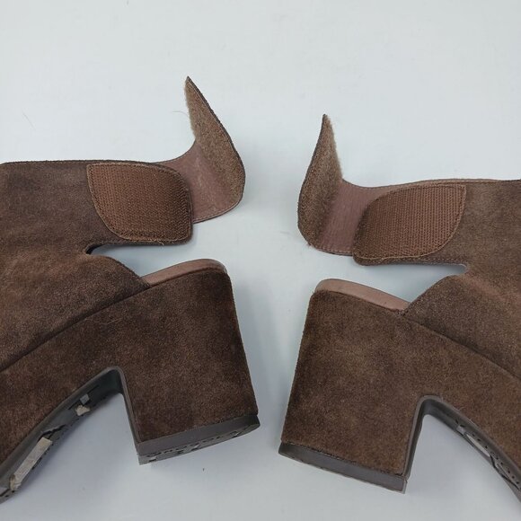 Chocolat Blu GABBY Brown Suede Platforms Size 6 - Picture 8 of 13